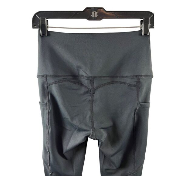 Barbell Babes High Rise Pocket Cropped Leggings Size Small Black Squat Proof - Picture 4 of 8